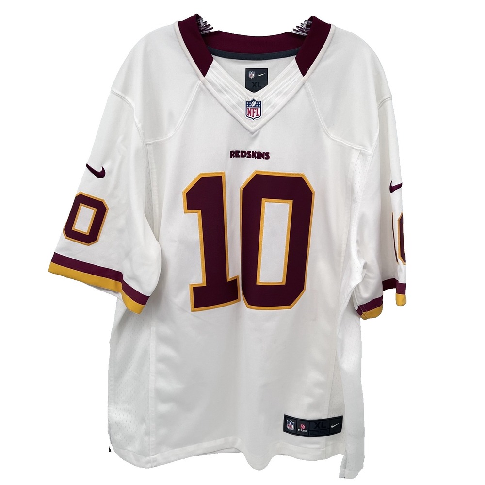 NIKE On-Field Sz XL White WASHING REDSKINS Robert Griffin III #10 RGIII Jersey